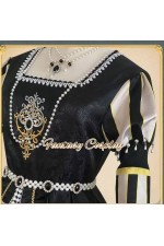 Identity V Journalist Alice DeRoss Eternity Black Dress Gothic Cosplay Costume